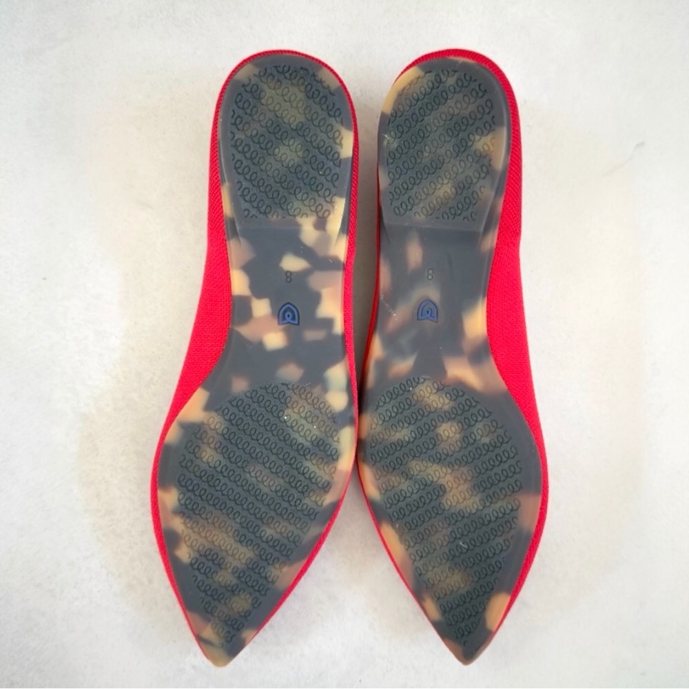 Rothy's The Point II Women's Slip On Pointed Ballet Flats Red Size 8 NEW - Picture 7 of 9